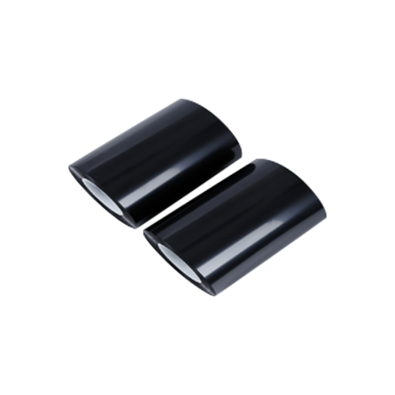 ฟิล์มแกะสลักเลเซอร์เคลือบเงาแบบไม่แตกหักสีดำ